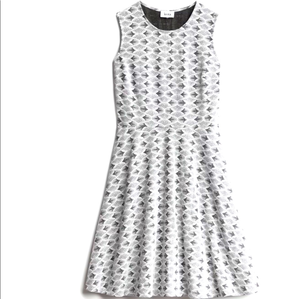 Stitch Fix Brand Leota Black And White Aline Dress